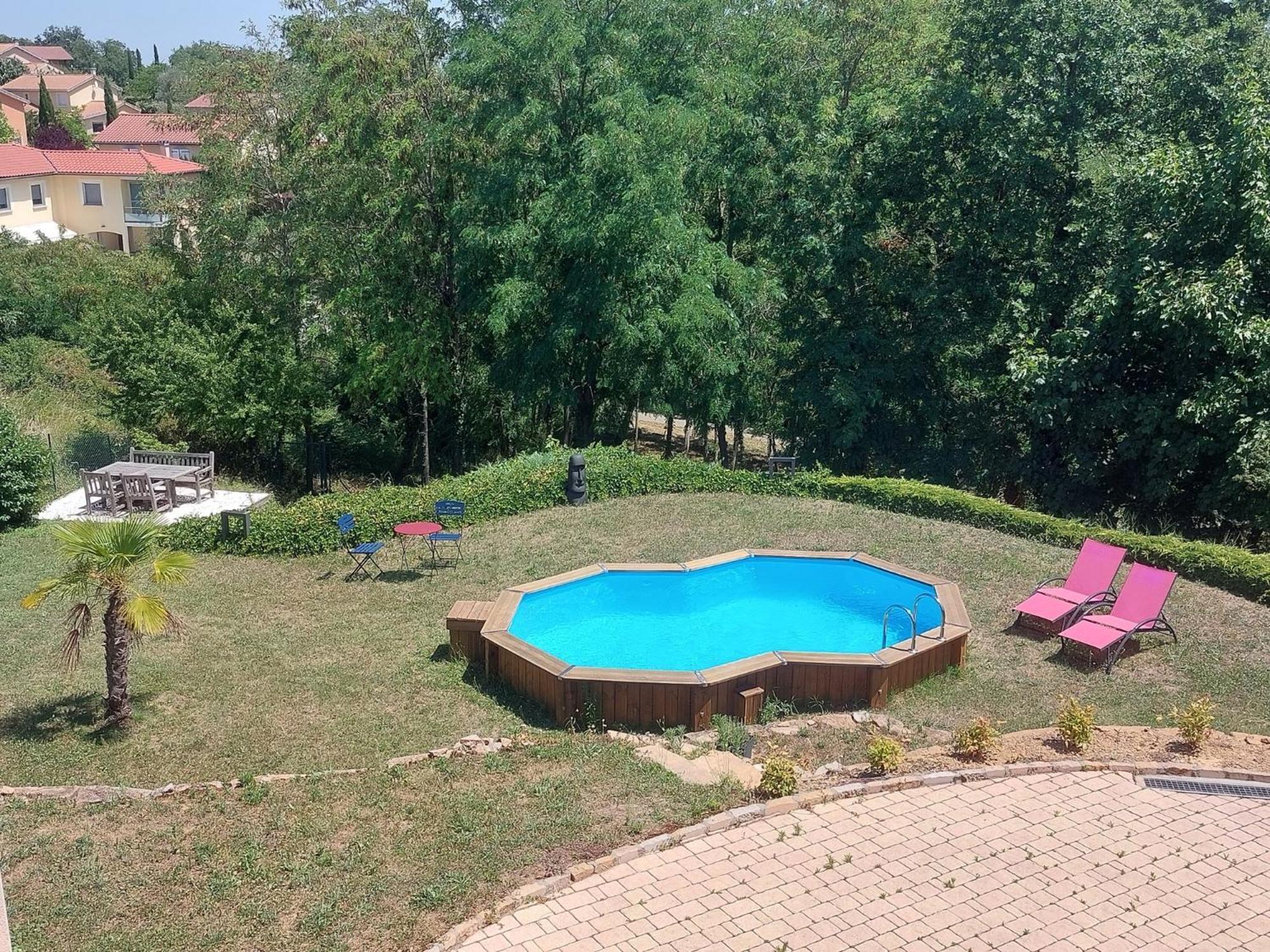 Comme Dans Un Ecrin - T2 De 50 M² Avec Jardin, Terrasse Et Piscine Leilighet Vernaison Eksteriør bilde